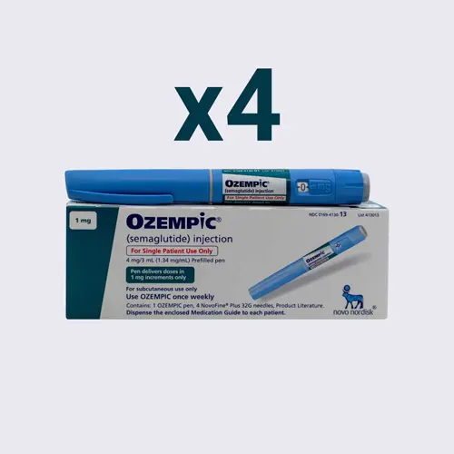 Ozempic Semaglutide 4 Boxes x 1mg